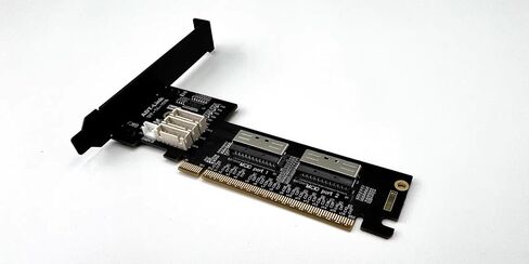 JMT ADT-F36B F37B PCI-e 4.0 X16 إلى X16 MCIO بطاقة رفع التشعب 256G/bps لتمديد الانقسام (F37C) in Saudi Arabia