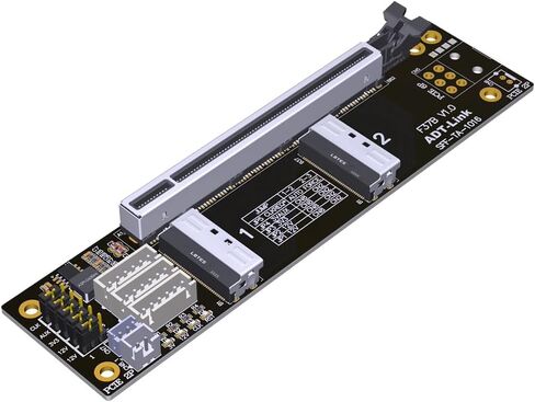JMT ADT-F36B F37B PCI-e 4.0 X16 إلى X16 MCIO بطاقة رفع التشعب 256G/bps لتمديد الانقسام (F37C) in Saudi Arabia