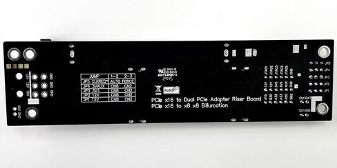 JMT ADT-F36B F37B PCI-e 4.0 X16 إلى X16 MCIO بطاقة رفع التشعب 256G/bps لتمديد الانقسام (F37C) in Saudi Arabia