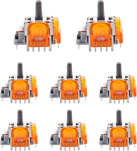 HGamyox 8Pcs TMR Effect Joysticks Replacement for DualSense PS5 Controller, 3D Analog Stick Sensor Module for PlayStation 5 Repair Parts Accessories in Saudi Arabia