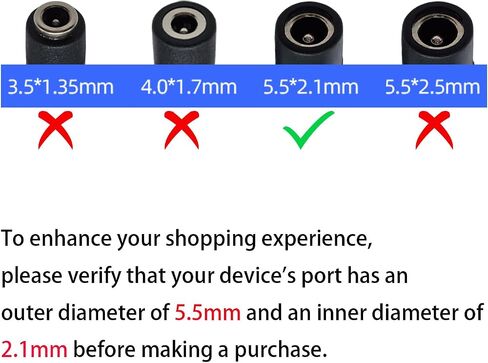 3.3ft 16AWG DC5525 Power Terminal Cable, DC 5.5mm×2.5mm Male Barrel Jack Connector, for CCTV Surveillance Camera, DVR, LED Light Strips, and Other DIY Power Cable Repairs,3-Pack in Saudi Arabia