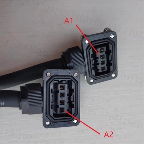 MR-PWS1CBL2M-A1-H A1-H A1-L A2-H A2-L Power Cable for MR-J3 J4 JE Servo Motor(A2-L,1m) in Saudi Arabia