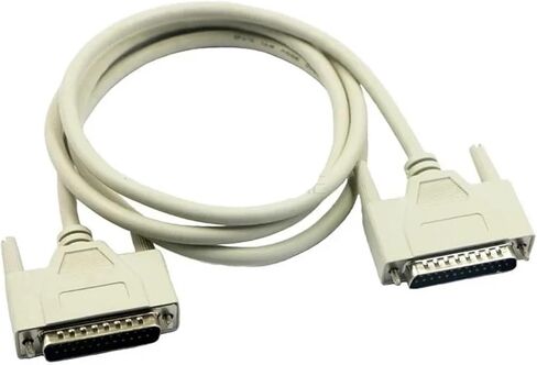 DB25 25-pin Extension Cable, Male to Female, Plastic or Metal Case, 24/26/28AWG(Plastic Case,5m,28 AWG) in Saudi Arabia