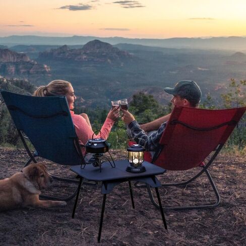 Folding Camping Table,Outdoor Small Portable Aluminum Camp Table with Backpacking Carrying Bag for Camping Beach Picnic Grilling Hiking FishingTravel (Black) in Saudi Arabia