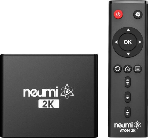 مشغل الوسائط الرقمية NEUMI Atom 4K Lite Ultra-HD لمحركات أقراص USB وبطاقات SD - تشغيل مقاطع فيديو 4K/UHD، HEVC/H.265، HDMI وAV التناظري، التشغيل التلقائي، الحلقات، قدرة التشغيل (متجددة) in Saudi Arabia
