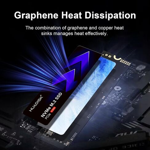 2TB M.2 NVMe SSD Gen4 PCIe, Up to 7200MB/s，M.2 2280 NVMe PCIe 4.0X4 SSD with Heatsink, Gaming Internal Solid State Drive, 3D NAND Flash for PS5,PC and Laptops in Saudi Arabia