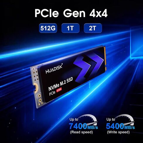 2TB M.2 NVMe SSD Gen4 PCIe, Up to 7200MB/s，M.2 2280 NVMe PCIe 4.0X4 SSD with Heatsink, Gaming Internal Solid State Drive, 3D NAND Flash for PS5,PC and Laptops in Saudi Arabia