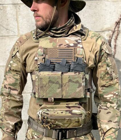 KRYDEX Micro Chest Rig with 5.56/7.62 Magazine Holder,Wing Pouches,Dangler Pouch,Fat Strap Shoulder Harness Set in Saudi Arabia