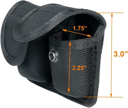 TAFTACFR Double Speed Loader Pouch - Black Nylon - Holds Two Speed Loaders .38 /.357 in Saudi Arabia
