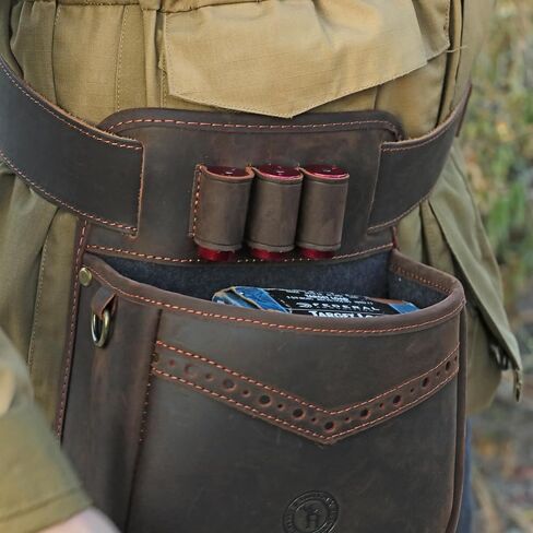 حقيبة TOURBON الجلدية من نوع Shotgun Shell للطين الرياضي مع حزام خصر قابل للتعديل in Saudi Arabia