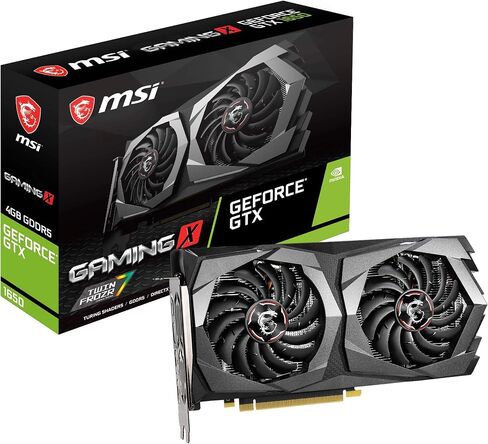 MSI Gaming GeForce GTX 1650 128-Bit HDMI/DP 4GB GDRR5 HDCP Support DirectX 12 Dual Fan VR Ready OC Graphics Card (GTX 1650 Gaming X 4G) (Renewed) in Saudi Arabia