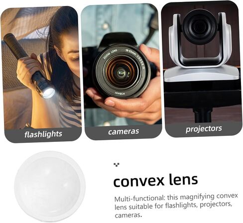 TIDTALEO 5pcs Convex Lens Optical Glass for Led Flashlights Accessory Suitable for Projectors and Cameras Enhanced Illumination and Concentrated Lighting in Saudi Arabia