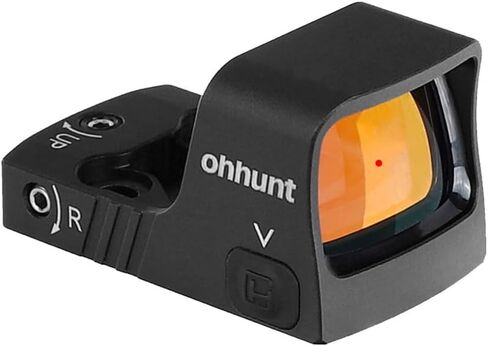 Ohhunt RD U1 3 MOA منظر نقطة حمراء لبصمة RMSc وPicatinny Mount 1X21X15mm Micro Shake Awake Red Reflex البصر 10 مستويات سطوع in Saudi Arabia