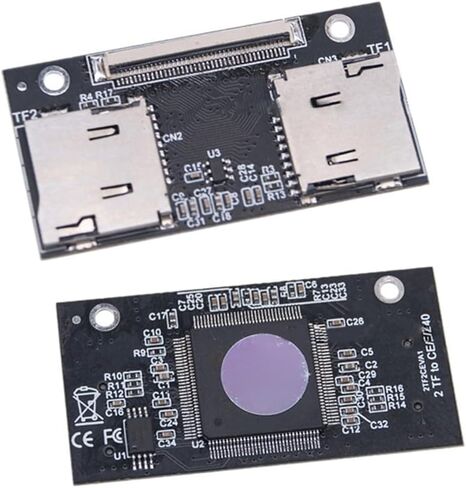 بطاقة محول TF بطاقة TF مزدوجة إلى بطاقة اتصال ZIF مضادة للتداخل مناسبة لأجهزة الكمبيوتر وأجهزة الألعاب in Kuwait