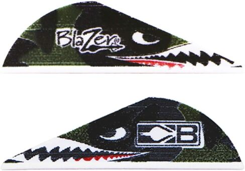 Bohning True Color 2" Blazer Vanes Flying Tiger Shark = Blazer Vane، 100 قطعة، أسود in Saudi Arabia