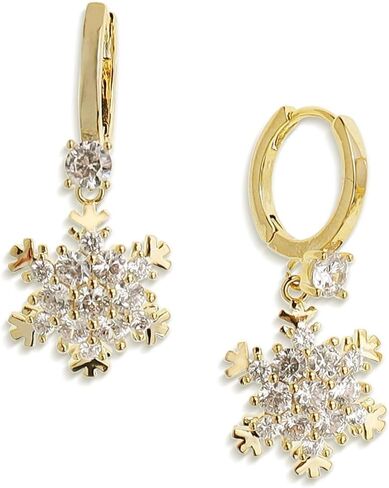 Gold Silver Maple Flower Stud Earrings for Women, Dainty Cubic Zirconia Pearls Autumn Hypoallergenic Earings Prom Wedding Accessories Jewelry Gift in Saudi Arabia