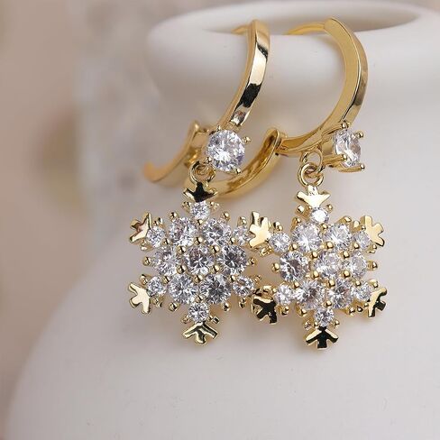 Gold Silver Maple Flower Stud Earrings for Women, Dainty Cubic Zirconia Pearls Autumn Hypoallergenic Earings Prom Wedding Accessories Jewelry Gift in Saudi Arabia