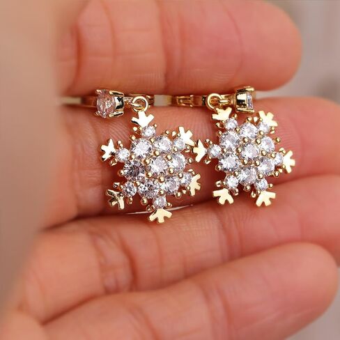 Gold Silver Maple Flower Stud Earrings for Women, Dainty Cubic Zirconia Pearls Autumn Hypoallergenic Earings Prom Wedding Accessories Jewelry Gift in Saudi Arabia