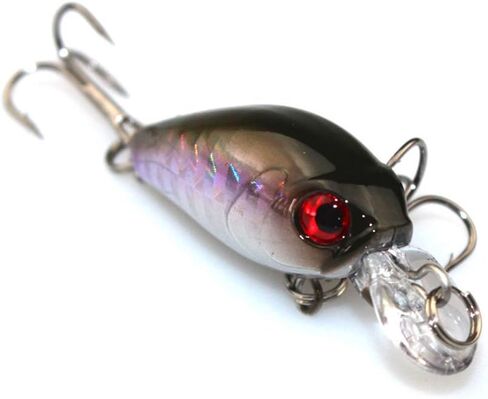 6pcs 6.5cm/4.2g Fat Fish Artificial Lures Hook Fishing Accessories (Random Color) in Saudi Arabia
