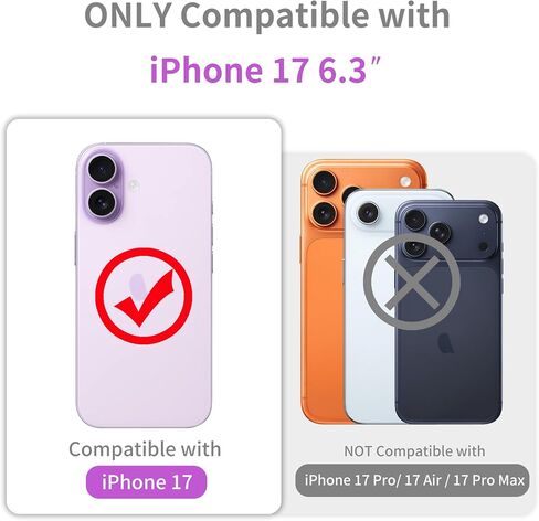 JJGoo Compatible with iPhone 17 Case Clear Glitter, Sparkle Soft TPU Transparent Shockproof Women Girls Slim Bling Sparkly Bumper Cover Phone Cases for iPhone 17 in Saudi Arabia