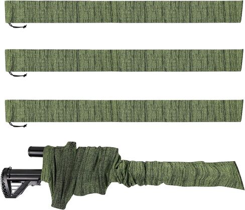 8-Pack/4-Pack بندقية جورب سيليكون معالجة بندقية الجوارب 52 "مكافحة الصدأ التكتيكية في الهواء الطلق اطلاق النار كيس صيد حقيبة التخزين in Kuwait