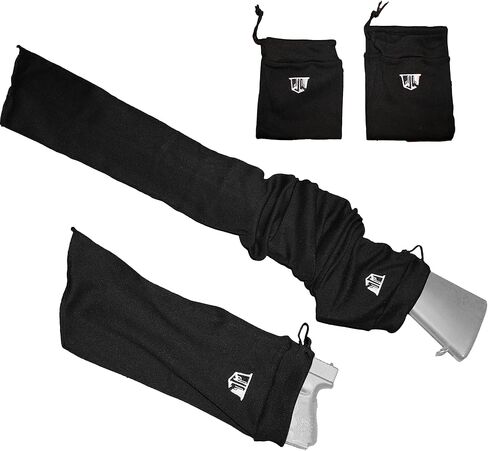 مجموعة جوارب بندقية - جورب بندقية وجورب مسدس متضمن مع كل حزمة جورب بندقية - جوارب بندقية للبنادق والبنادق حتى 48 بوصة - ملحقات مسدس بندقية ومسدس كم مبطن جورب بندقية in Kuwait