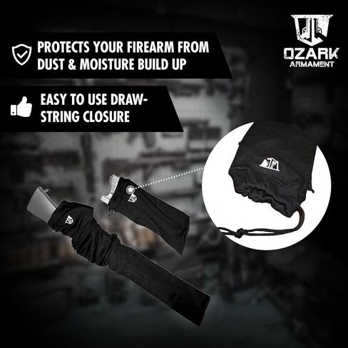 مجموعة جوارب بندقية - جورب بندقية وجورب مسدس متضمن مع كل حزمة جورب بندقية - جوارب بندقية للبنادق والبنادق حتى 48 بوصة - ملحقات مسدس بندقية ومسدس كم مبطن جورب بندقية in Kuwait