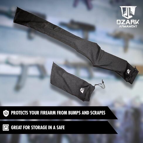 مجموعة جوارب بندقية - جورب بندقية وجورب مسدس متضمن مع كل حزمة جورب بندقية - جوارب بندقية للبنادق والبنادق حتى 48 بوصة - ملحقات مسدس بندقية ومسدس كم مبطن جورب بندقية in Kuwait