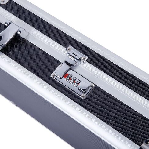 Rifle Gun Hard Case,Aluminum Long Gun Hard Case,Portable Locking Shotgun Storage Box Pistol Handgun Lock Box with Padded Foam and 2 Key Locks in Saudi Arabia