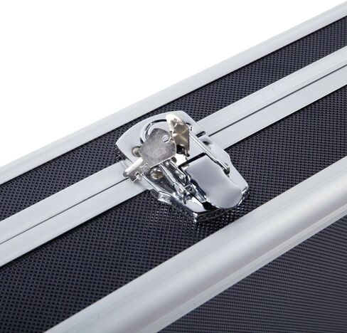 Rifle Gun Hard Case,Aluminum Long Gun Hard Case,Portable Locking Shotgun Storage Box Pistol Handgun Lock Box with Padded Foam and 2 Key Locks in Saudi Arabia