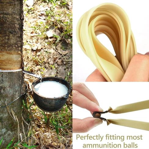 10pcs Slingshot Band Sets Flat Rubber Band Powerful Hunting Catapult Rubber Bands Slingshot Replacement for Outdoor Hunting Slingshot Exercise Players in Saudi Arabia