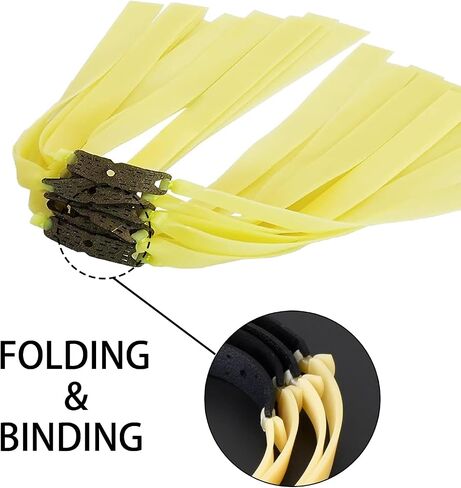 10pcs Slingshot Band Sets Flat Rubber Band Powerful Hunting Catapult Rubber Bands Slingshot Replacement for Outdoor Hunting Slingshot Exercise Players in Saudi Arabia