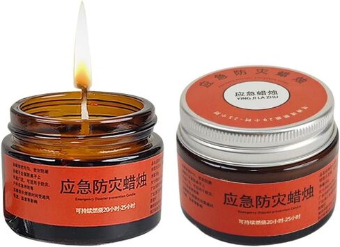 Emergency Survival Candles - Long Lasting Survival Candles, Long-Lasting Soy Wax, Power Outage & Disaster Prep, Odorless Emergency Candle for Camping & Home in Saudi Arabia