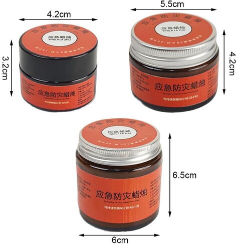 Emergency Survival Candles - Long Lasting Survival Candles, Long-Lasting Soy Wax, Power Outage & Disaster Prep, Odorless Emergency Candle for Camping & Home in Saudi Arabia
