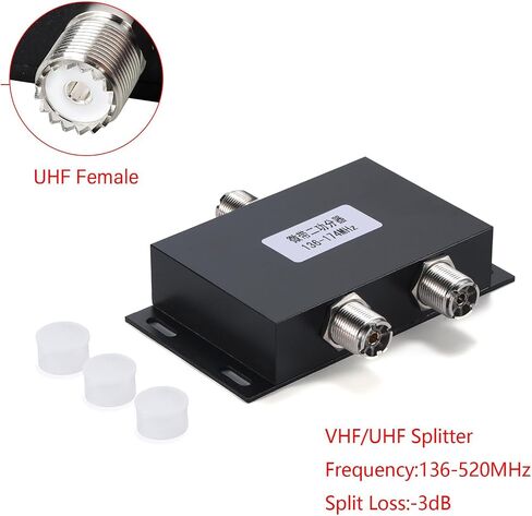 GA-SU2 AIS VHF Antenna Splitter UHF Splitter Way Splitter for 136-174MHz HAM CB or VHF Radio 50 Ohm VHF Splitter with UHF Female (SO-239) VHF Splitter Two Way VHF Antenna Power Splitter in Saudi Arabia