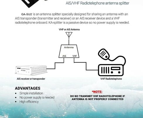 GA-SU2 AIS VHF Antenna Splitter UHF Splitter Way Splitter for 136-174MHz HAM CB or VHF Radio 50 Ohm VHF Splitter with UHF Female (SO-239) VHF Splitter Two Way VHF Antenna Power Splitter in Saudi Arabia