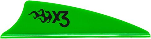 ريشة Bohning X3، 1.75 بوصة، أخضر نيون، 36 قطعة in Kuwait