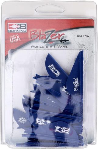 Bohning Blazer® Vane, 2" Hunting, 3D, Vane, Blue, 50pk in Saudi Arabia