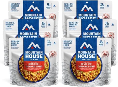 Mountain House Fettuccine Alfredo with Chicken | Freeze Dried Backpacking & Camping Food | 6-Pack in Saudi Arabia