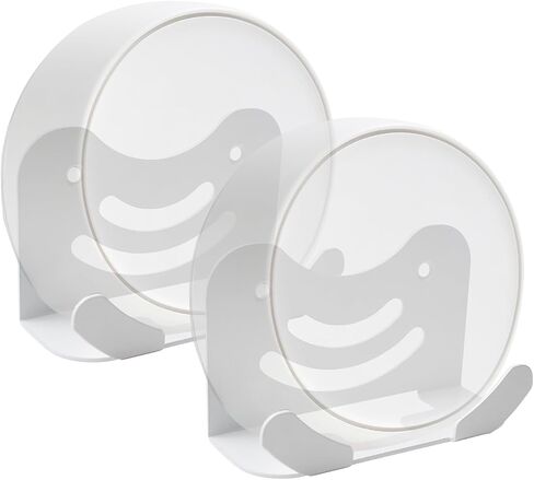 shinar Metal Wall Mount Kit Compatible with TP Link Deco BE23/ BE25/ BE3600/ BE5000 Mesh WiFi 7 System Space-Saving Bracket White (2 Pack) in Kuwait
