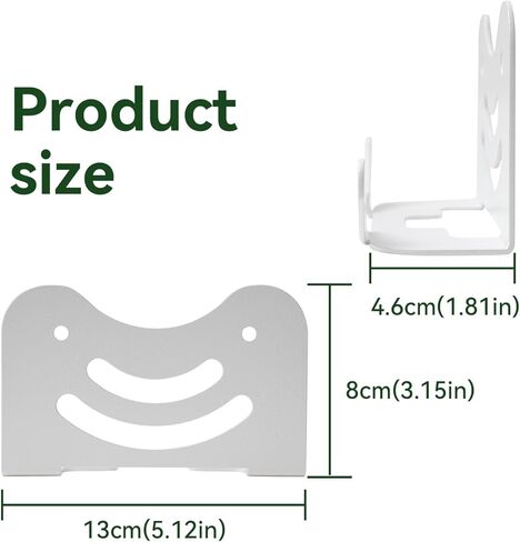 shinar Metal Wall Mount Kit Compatible with TP Link Deco BE23/ BE25/ BE3600/ BE5000 Mesh WiFi 7 System Space-Saving Bracket White (2 Pack) in Kuwait