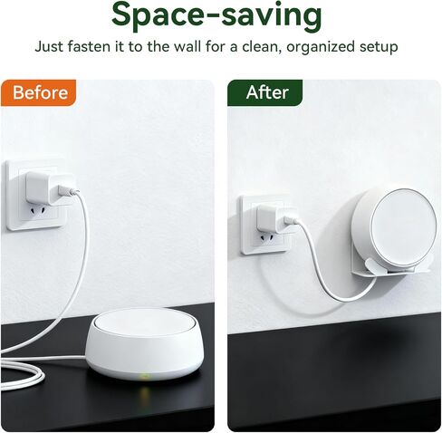 shinar Metal Wall Mount Kit Compatible with TP Link Deco BE23/ BE25/ BE3600/ BE5000 Mesh WiFi 7 System Space-Saving Bracket White (2 Pack) in Kuwait