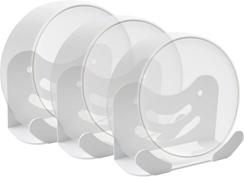 shinar Metal Wall Mount Kit Compatible with TP Link Deco BE23/ BE25/ BE3600/ BE5000 Mesh WiFi 7 System Space-Saving Bracket White (2 Pack) in Kuwait