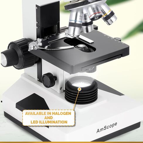 AmScope B490B-5M 40X-2000X Student Binocular Microscope + 5MP Camera in Kuwait