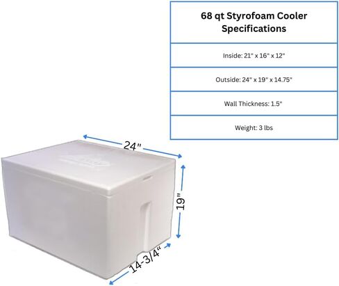 Styrofoam Ice Chest, Insulated Cooler, 68 qt in Saudi Arabia