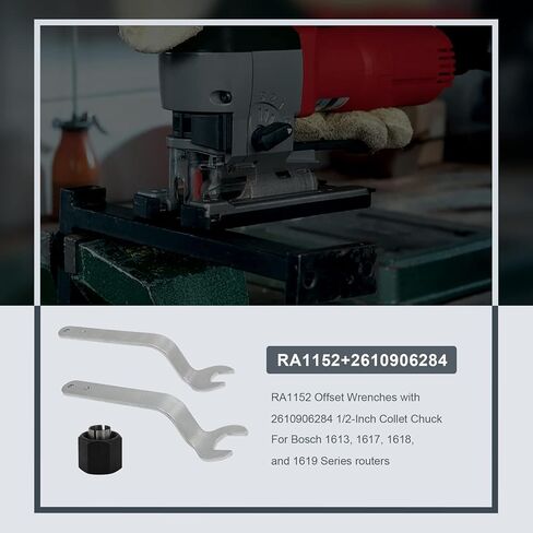 Thaekuns 2pcs 2610906287 3/8" Router Collet for Bosch 1613,1617, 1618,1619 Series Routers in Saudi Arabia