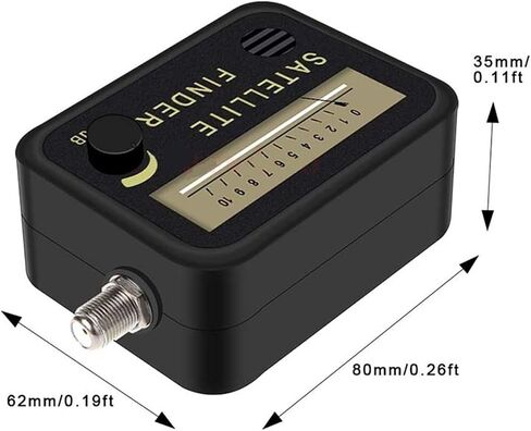 Alignment Satellite Viewfinder Signal Meter Receptor For LNB TV Antenna Digital Signal Amplifier Sat Finder(Added Black cable) in Saudi Arabia