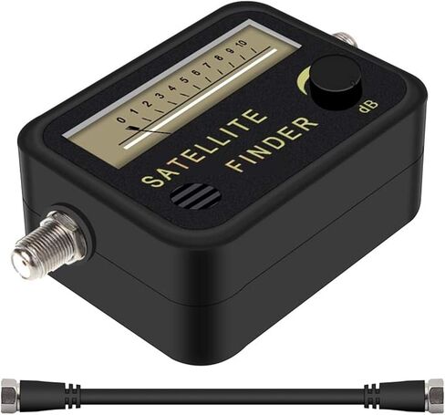 Alignment Satellite Viewfinder Signal Meter Receptor For LNB TV Antenna Digital Signal Amplifier Sat Finder(Added Black cable) in Saudi Arabia