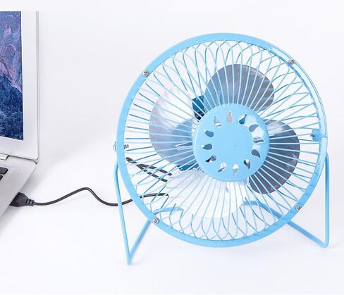 Pack of 1 No Battery Mini USB Cable Fans Plug in Power for Home Office Bedroom, Black in Saudi Arabia