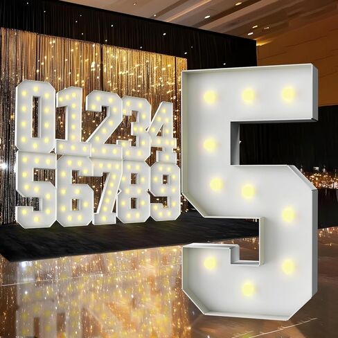 4FT Marquee Light Up Letter,Marquee Letters 4 Feet Tall, Large Led Sign for Baby Shower, Baby Decor, Birthday Decorations,Graduation,Prom(Letter O) in Saudi Arabia